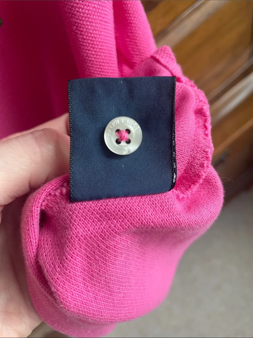 Vintage Ralph Lauren Hot Pink Polo with Green Pony Logo